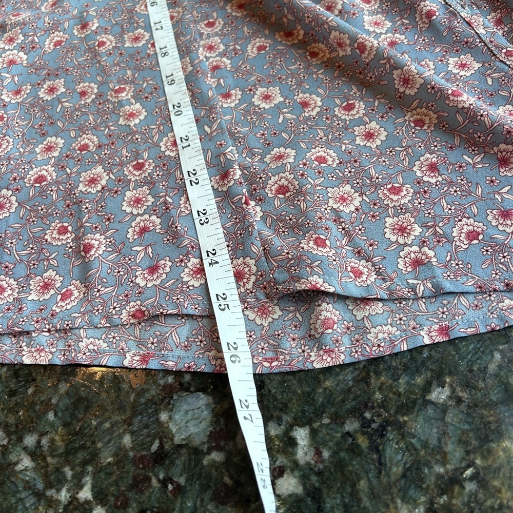 Mystree Button Down Pintucked Floral Tank Top. EUC. Boho. Flowy. - Picture 11 of 12